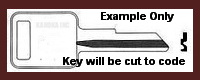 K001 Single Sided Key WEATHERGUARD Tool Box